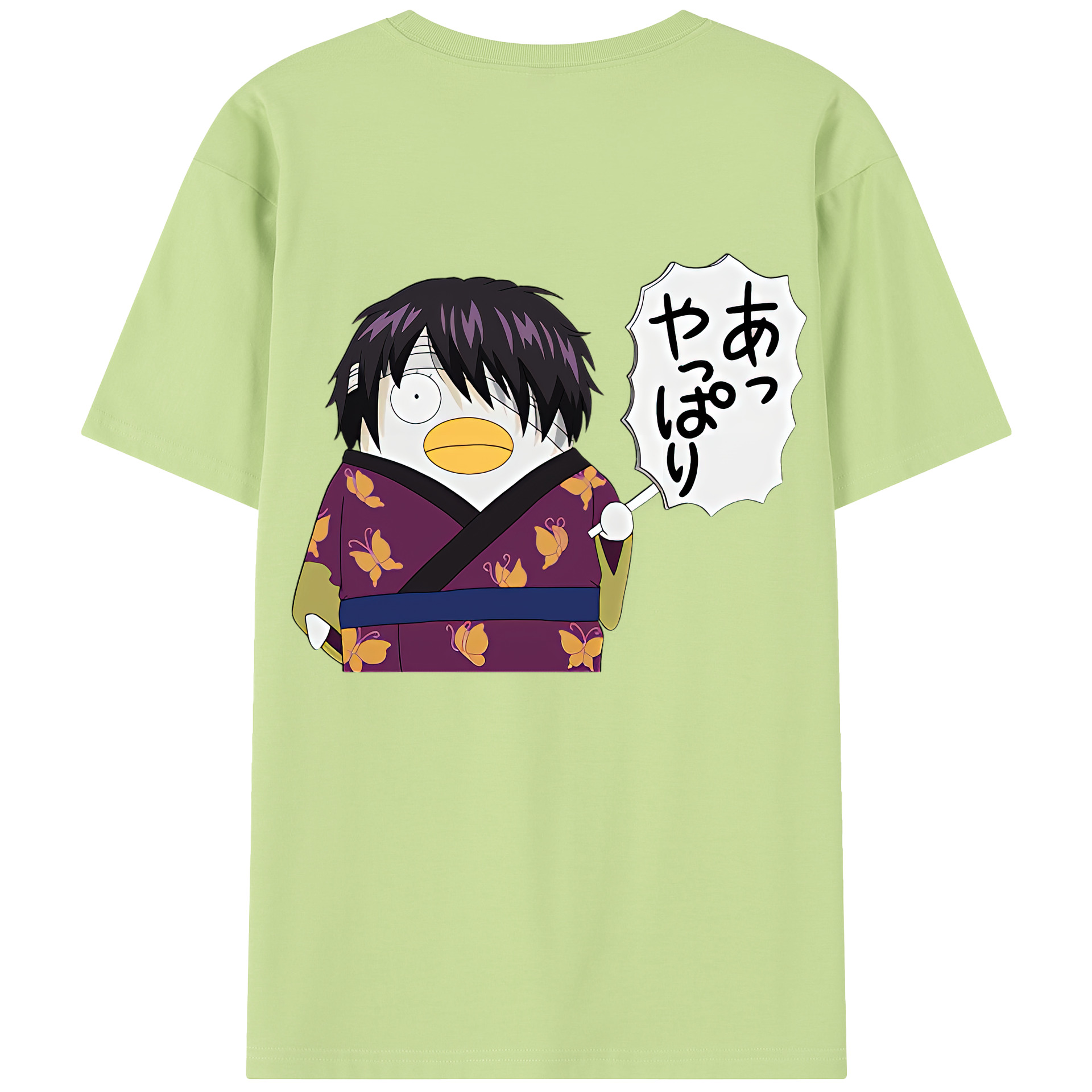 （画像用） ぎんたま 坂田銀時（さかたぎんとき） 神楽 志村新八（しむら しんぱち） GINTAMA Sakata Gintoki Kagura Shimura Shinpachi 綿100％半袖Tシャツ（背面プリント）